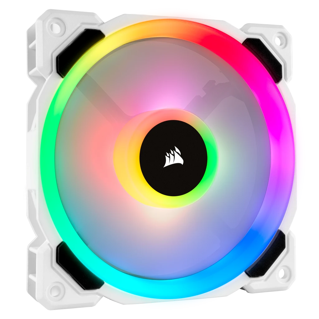 Corsair LL120 RGB 120mm Dual Light Loop White RGB LED PWM Fan